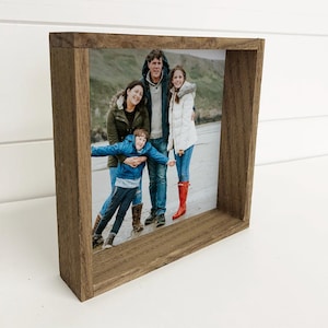 Gift for Someone Who Has Everything - Unique Custom Photo Gift - Custom Photo Wall Art - Wood Frame Photo - Personalized Framed Photo