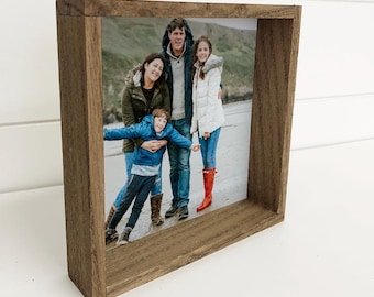 Geschenk für jemanden der alles hat - Einzigartiges Fotogeschenk - Fotowandkunst - Holzrahmen Foto - Personalisiertes Foto