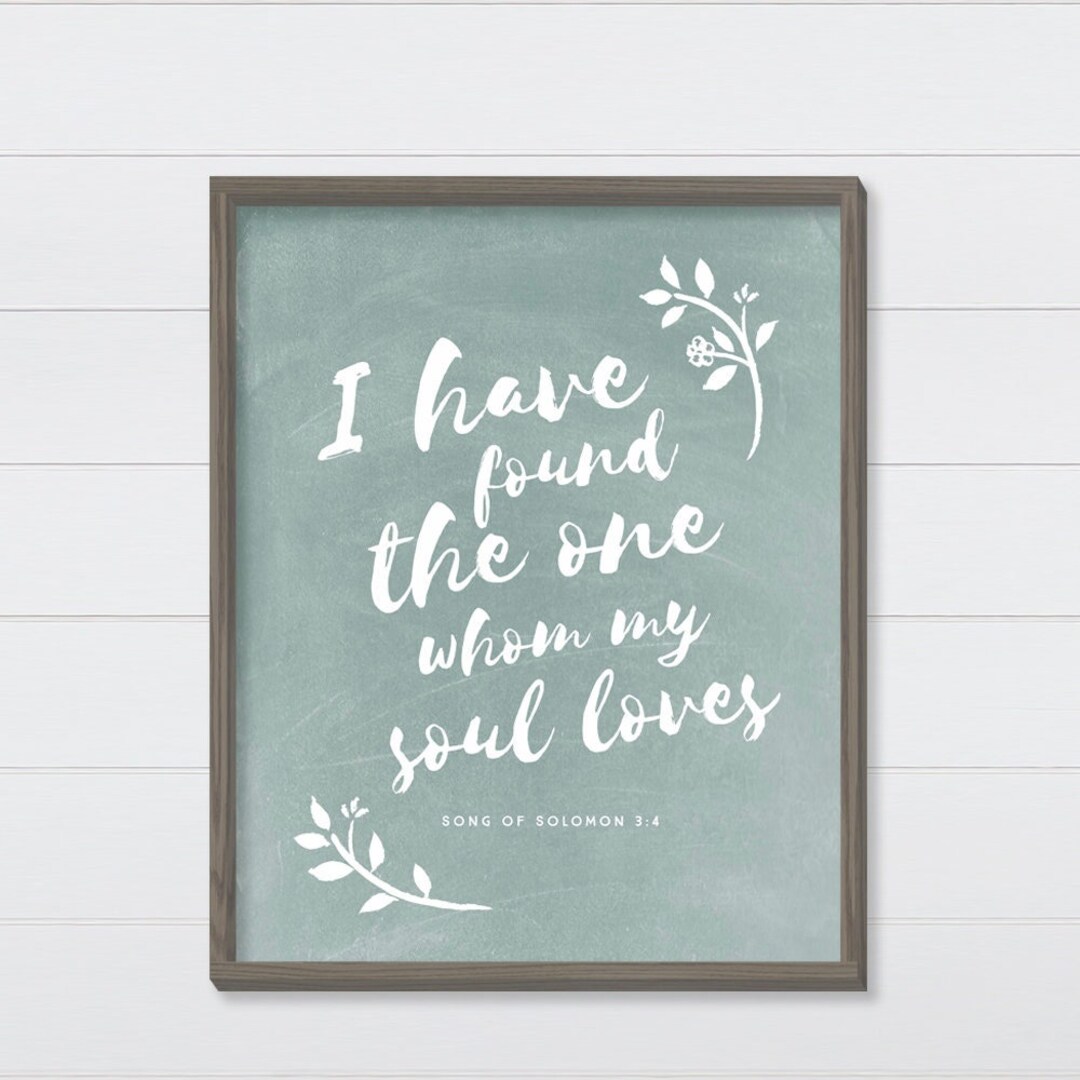 I Have Found the One Word Wall Art Farmhouse Word Art Wall Decor Etsy