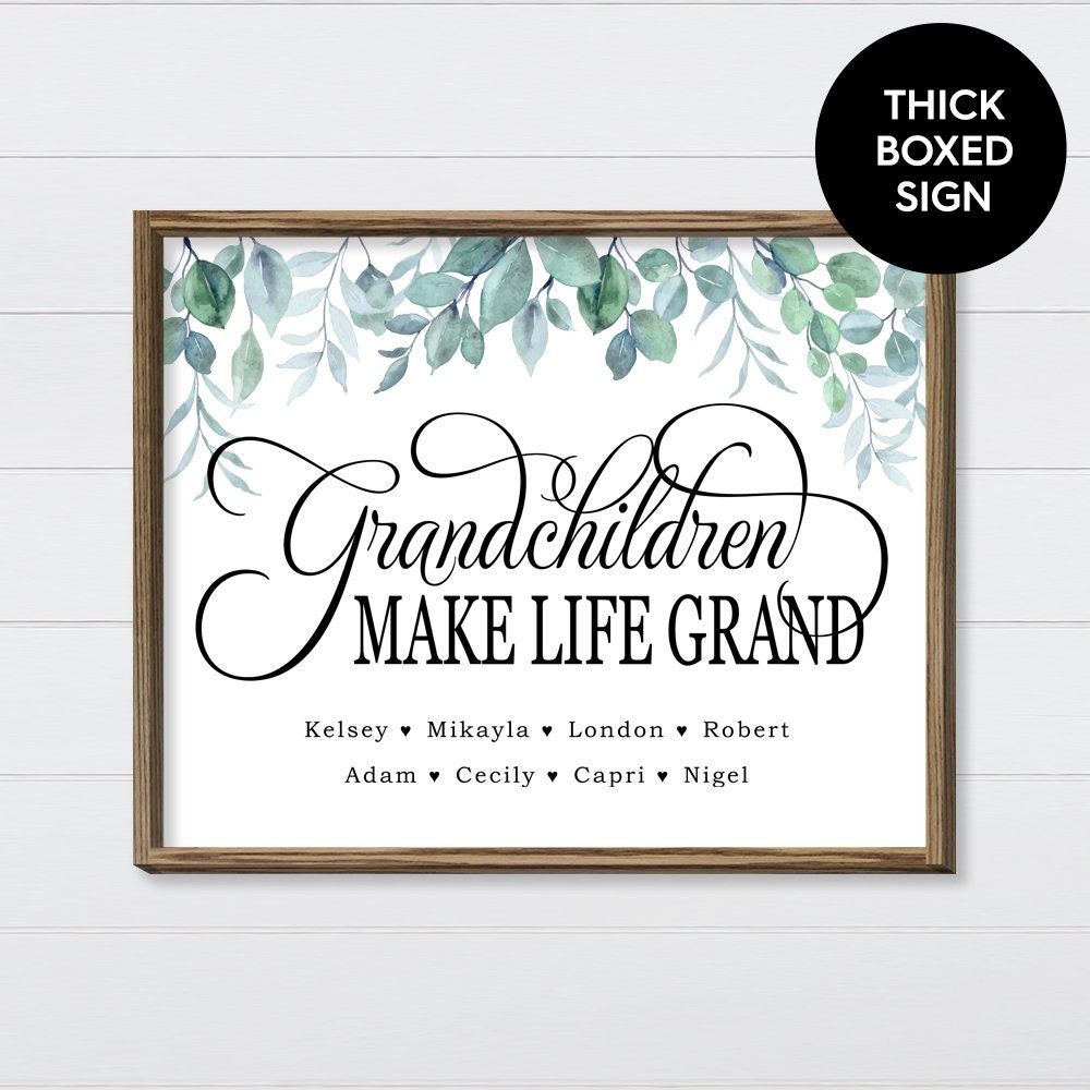 Grand Children Make Life Grand Fancy Font - Etsy