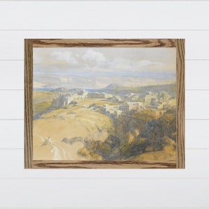 Vintage Bethlehem Painting - Bethlehem Wall Art