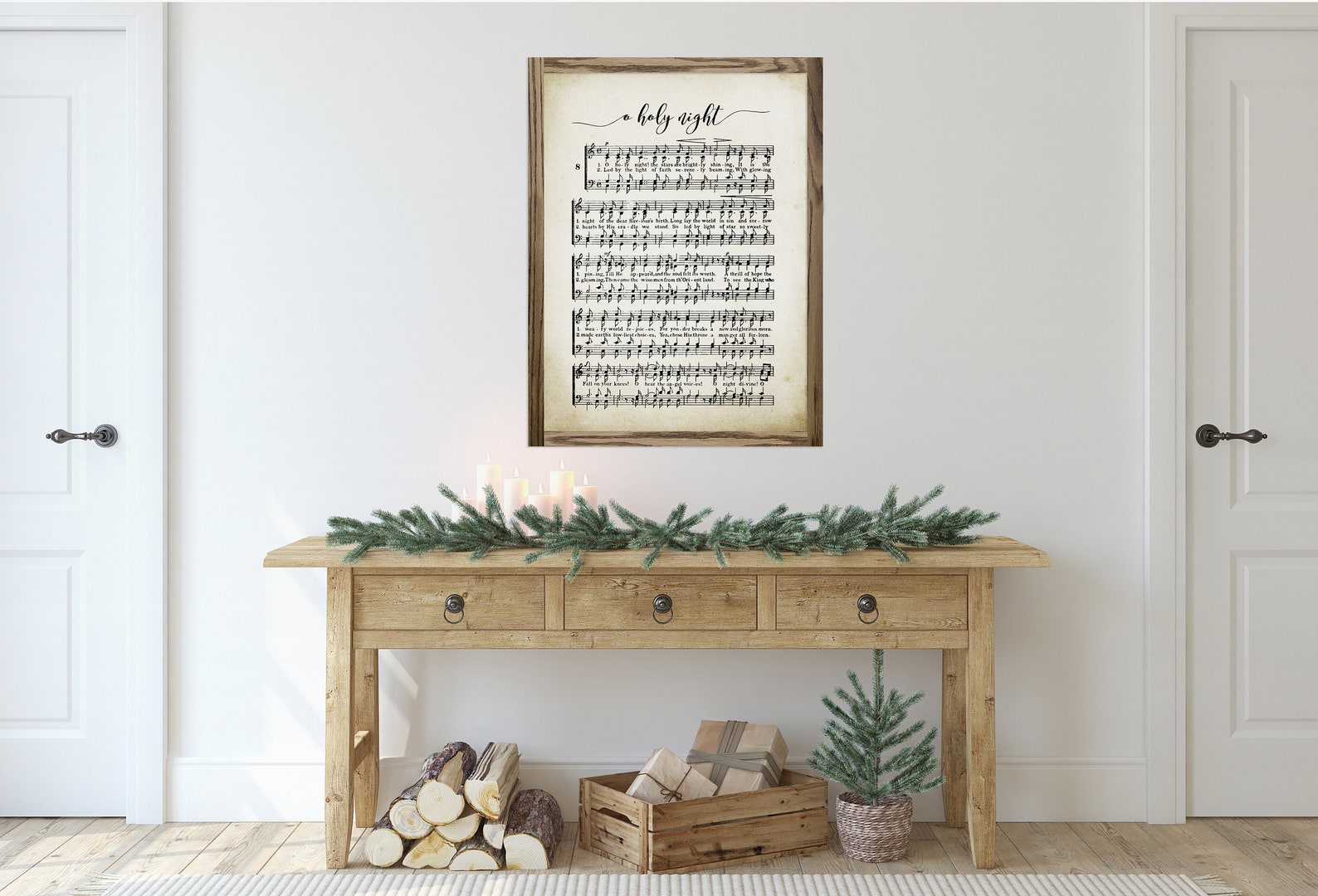 O Holy Night Music Sheet Vintage O Holy Night Music Sheet Farmhouse Décor - Etsy