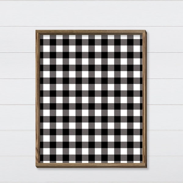 Buffalo Plaid Kitchen Decor Etsy