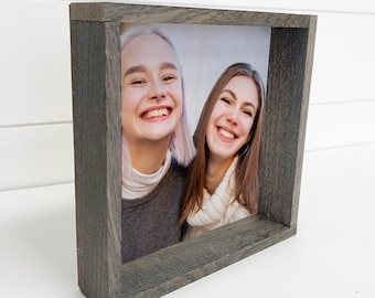 Gift for Your Sister - Custom Photo Wall Art - Personalized Gift for Sister - Wood Framed Wall Art - Framed Photos - Birthday Gift Sister