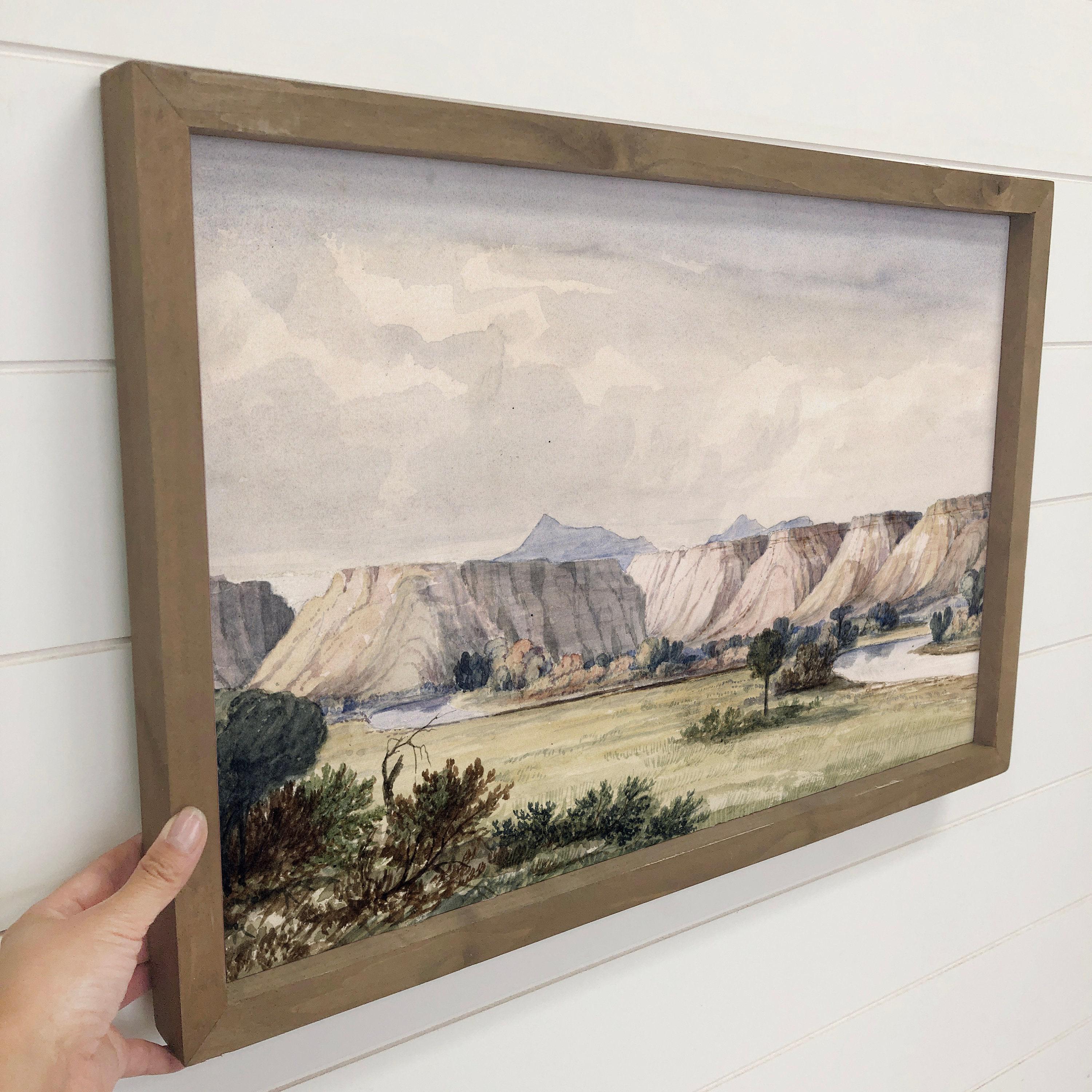 ワイオミング州のウォールアート - ティトン川渓谷 - 川の風景