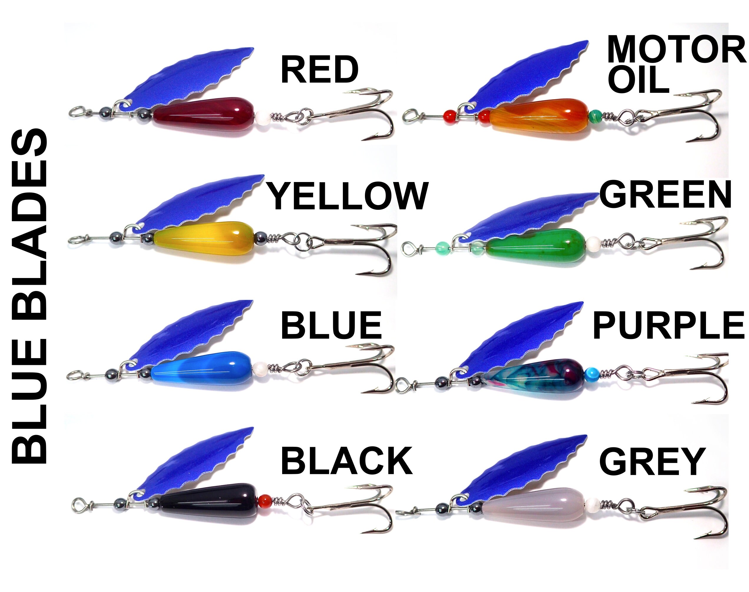 Customized Inline Spinner Fishing Lure Personalized Lure Gift Etsy