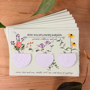 Plantable Seed Favor: Mini Wildflower Garden Pots