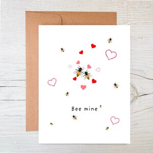 Biglietto di San Valentino / Biglietto d'amore / Biglietto piantabile / Semi di fiori selvatici / Biglietto sostenibile / Nutri le api / Biglietto ecologico / Bee Mine