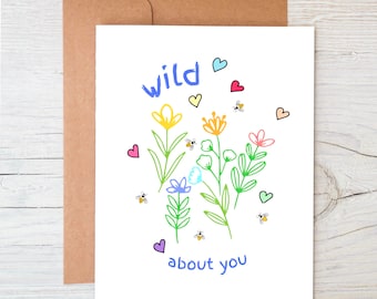 Plantable Wildflower Seed Valentine: Eco-Friendly Recycled Card