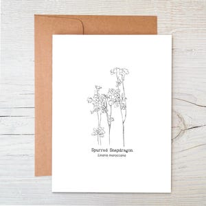 Notecard Set | Plantable Seed Cards | Wildflower Cards | Botanical Greeting Card | Sustainable Cards | Eco Friendly Card | Notecard Set of 6
