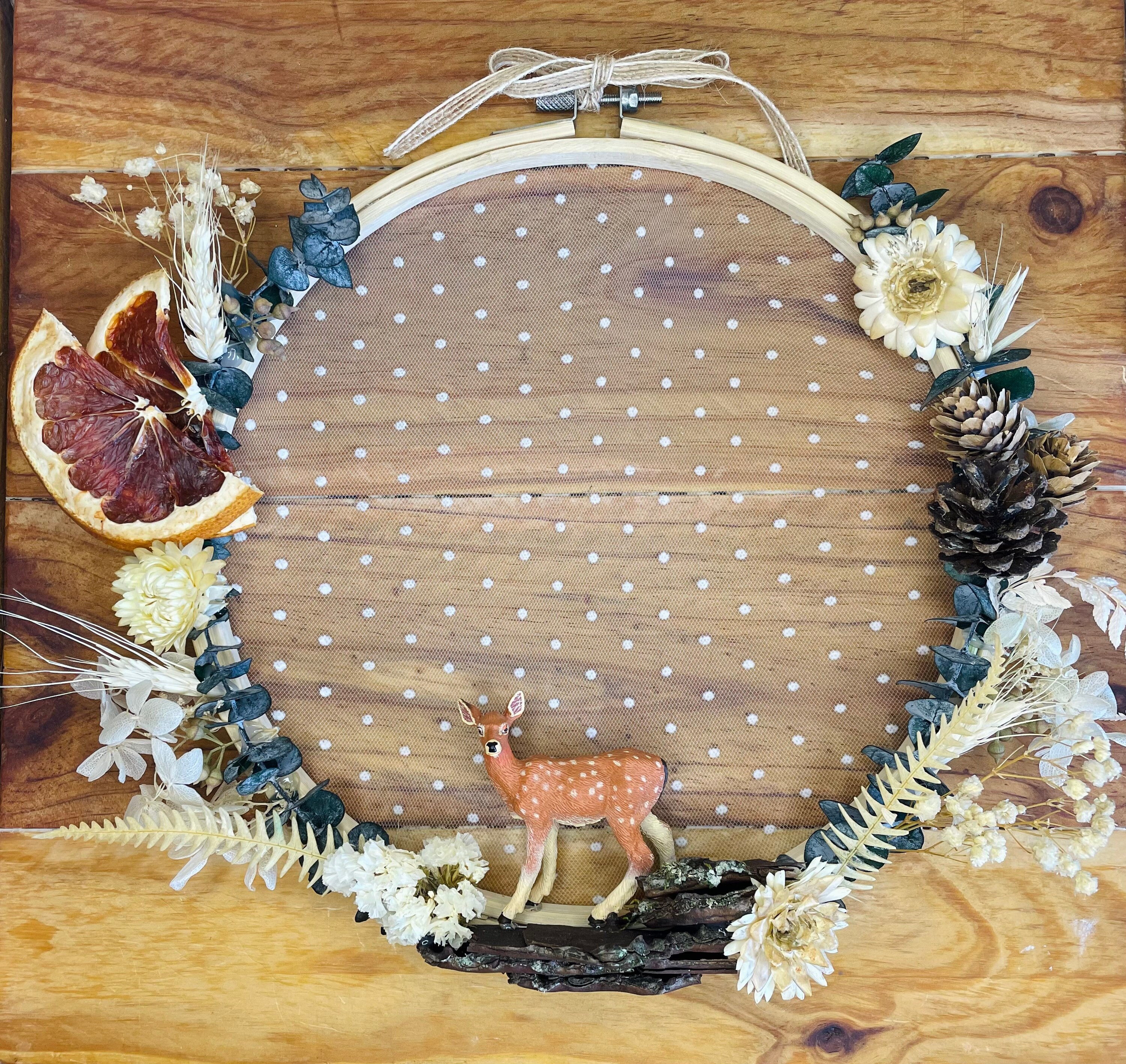 Couronne Fleurs Séchées à Personnaliser