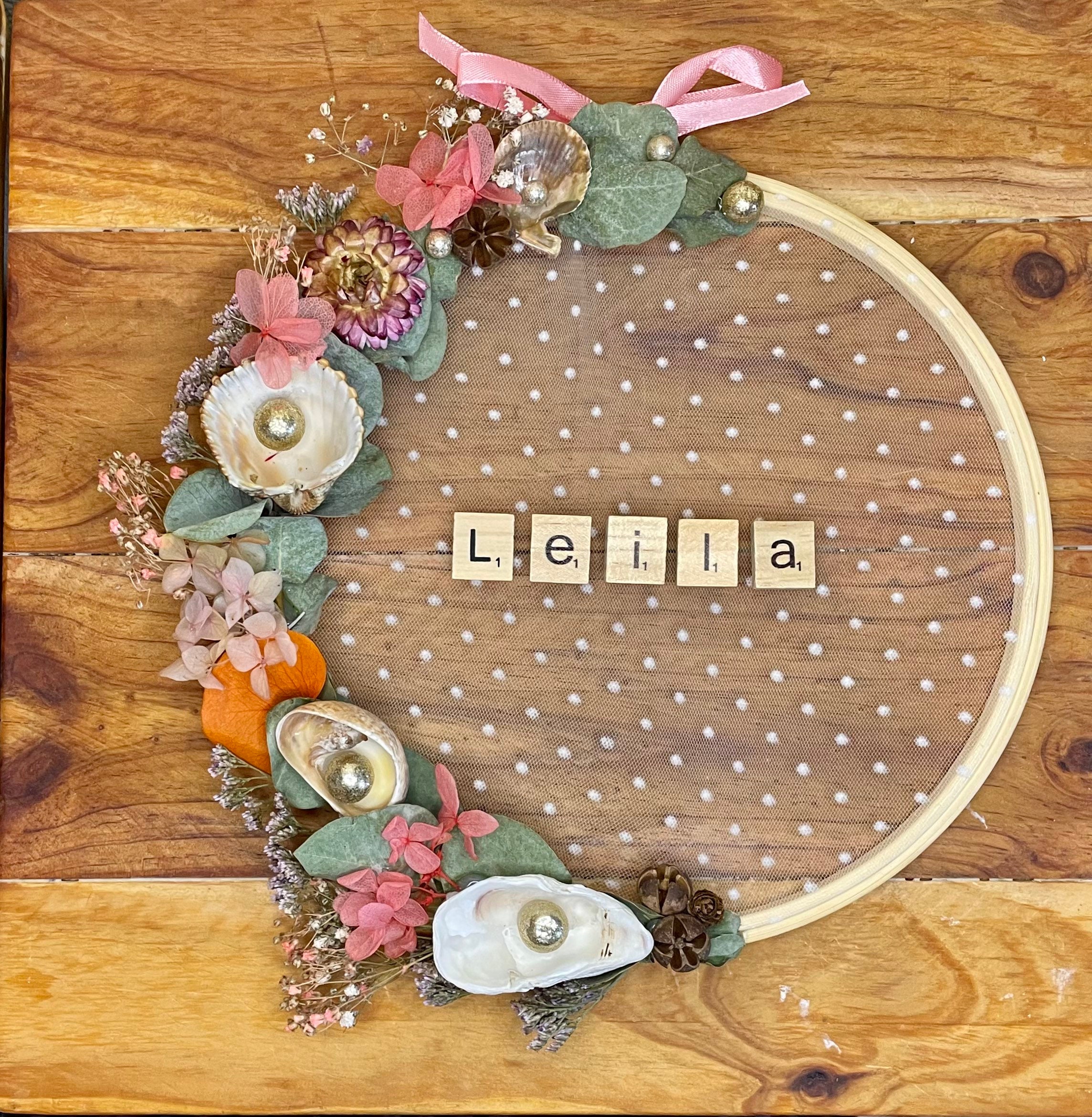 Couronne Fleurs Séchées à Personnaliser