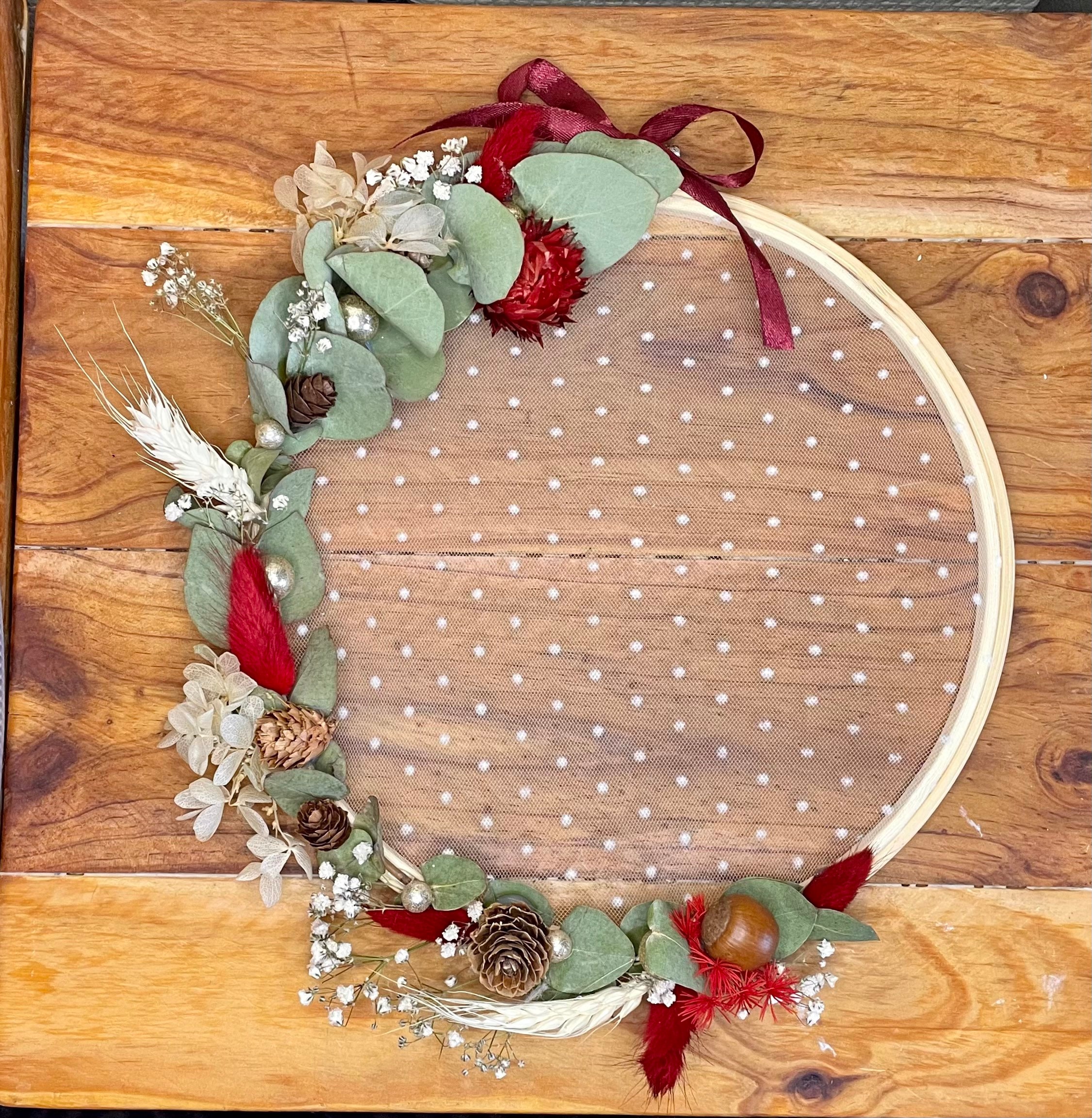 Couronne Fleurs Séchées à Personnaliser