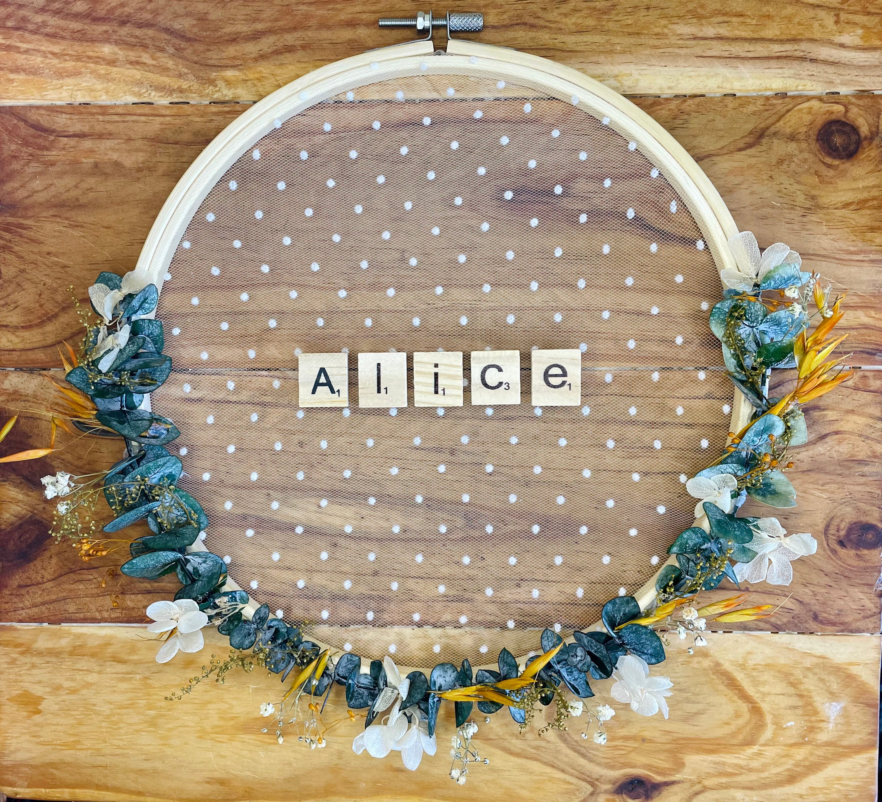 Couronne Fleurs Séchées à Personnaliser