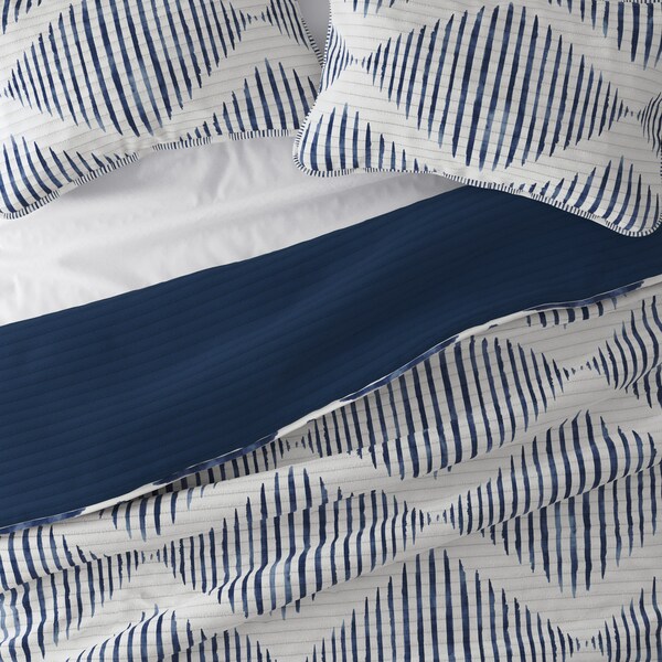 Diamond Colorful Pattern Print Bed Set Quilt