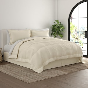 8-Piece Bed in a Bag - Includes bed sheets, pillow shams, comforter and a bedskirt | Available in multiple Colors & Sizes