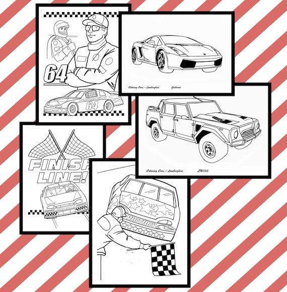 Coloring Pages Printable Race Cars