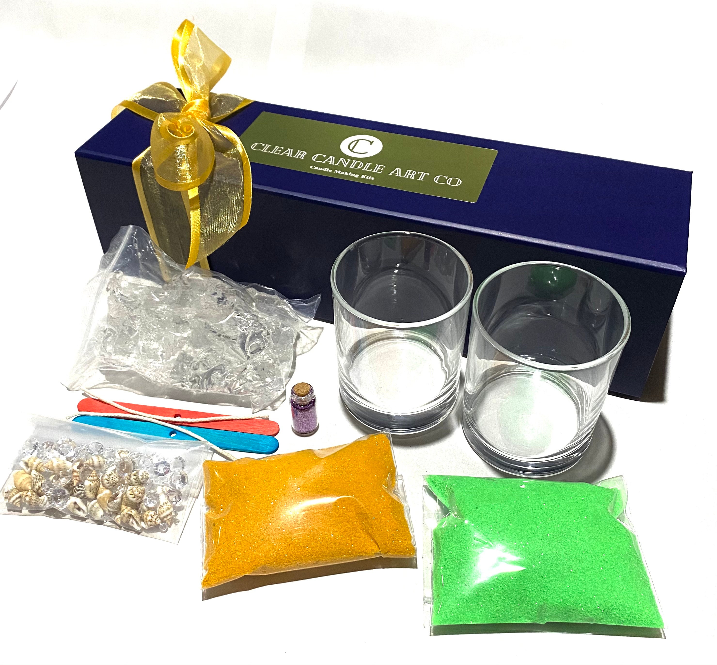 Clear Wax Candle Making Kit Deluxe Hand Crafted All ages Etsy