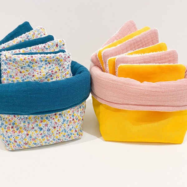 Lingettes lavables / lingettes demaquillantes