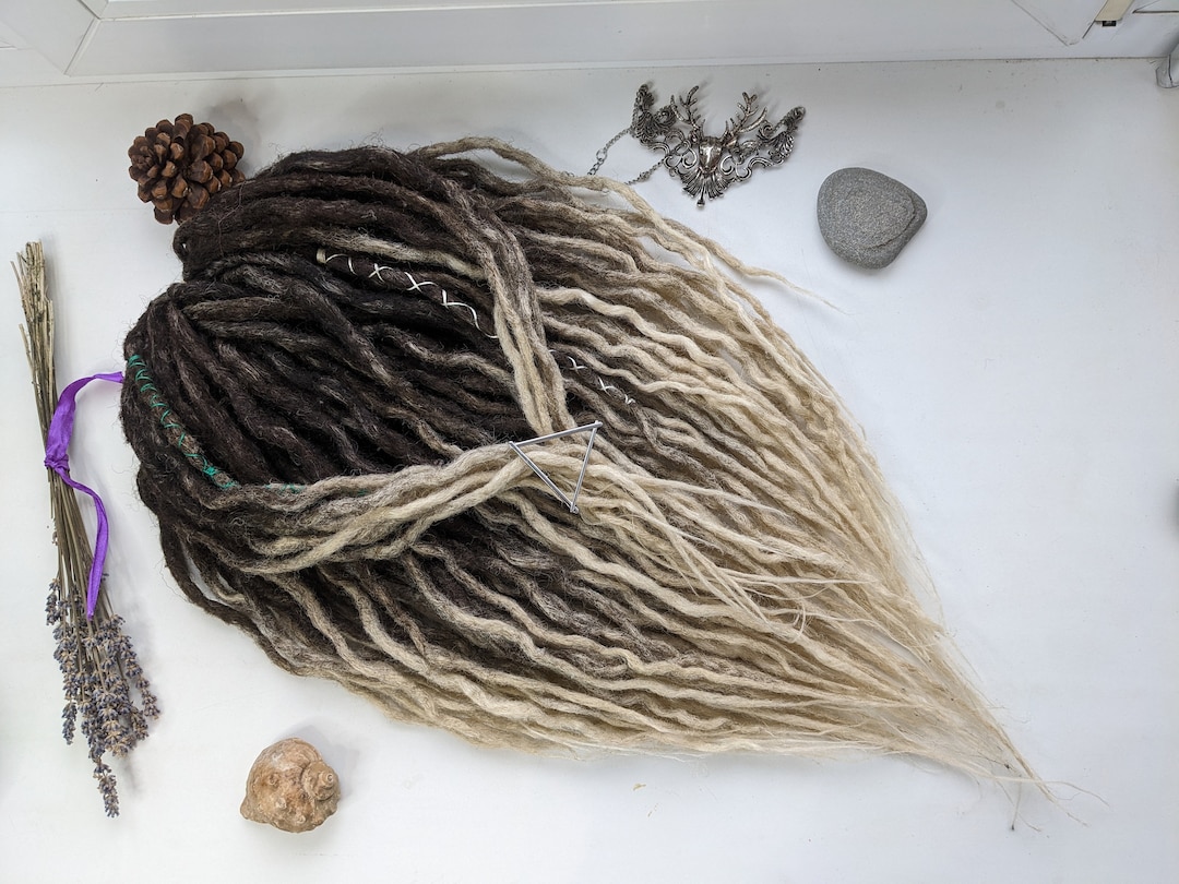 Synthetic Crochet Dreadlocks Wavy Dreads Brown Dreadlocks Curly