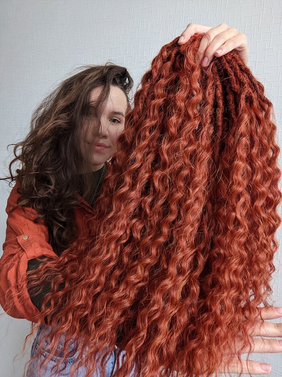 Ginger curly hair extensions cheap
