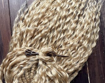 Synthetic dreads curly | Wavy dreadlock extensions | Crochet dreadlocks | Boho style | Push-up dread | Wheat color dread lock | More colors