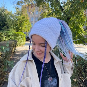Hat for dreadlocks | Tube hat headband | Dreads extension | Dreadlocks accessories | Dreadlocks hat for winter | Wool hat