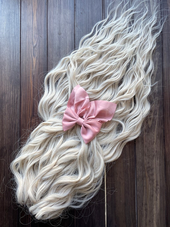 Curly blonde dreads Wavy dreadlock extensions White crochet dreadlocks Boho de dreads Cool blonde dreadlocks Double ended dreads DE curly