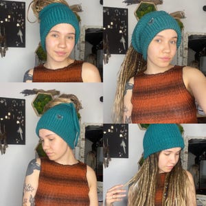 Hat for dreadlocks | Tube hat headband | Dreads extension | Dreadlocks accessories | Dreadlocks hat for winter | Wool hat
