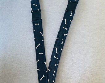 Dog Bone Fabric   Breakaway lanyard, safety  , breakaway lanyard, badge lanyard, fabric lanyard, key lanyard Key Fob Lanyard, Cruise Lanyard