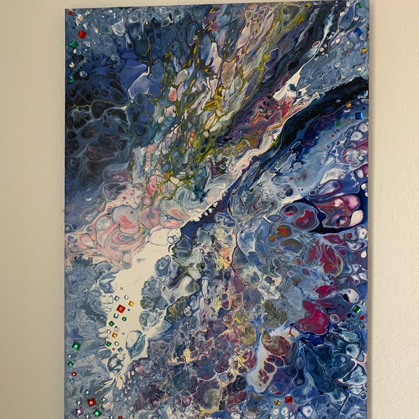 ACRYLIC POURING on CANVA