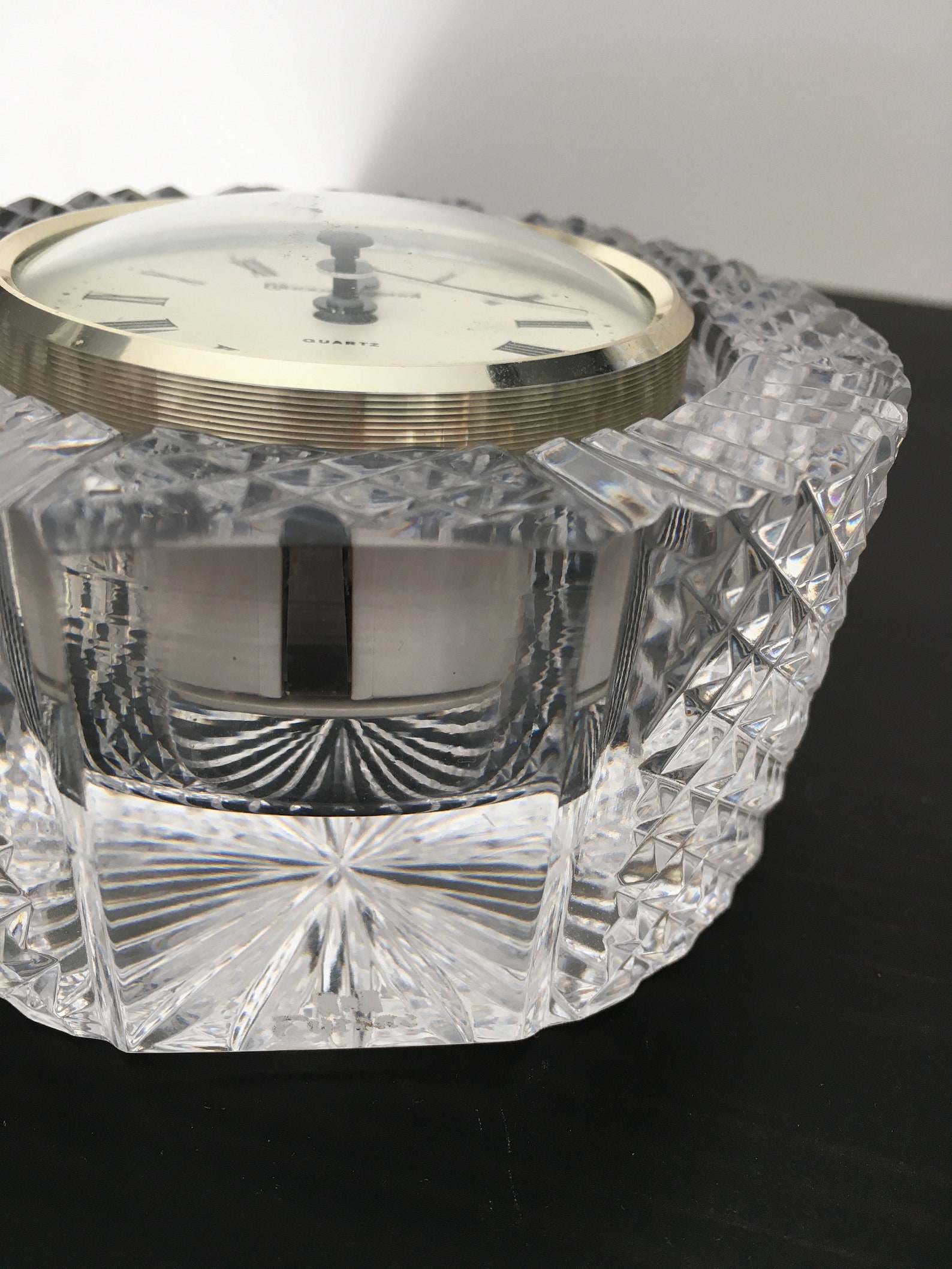 Tyrone Crystal Drumreagh Mantel Clock Etsy