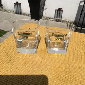 Two Tullamore Dew Irish Whiskey Tumblers