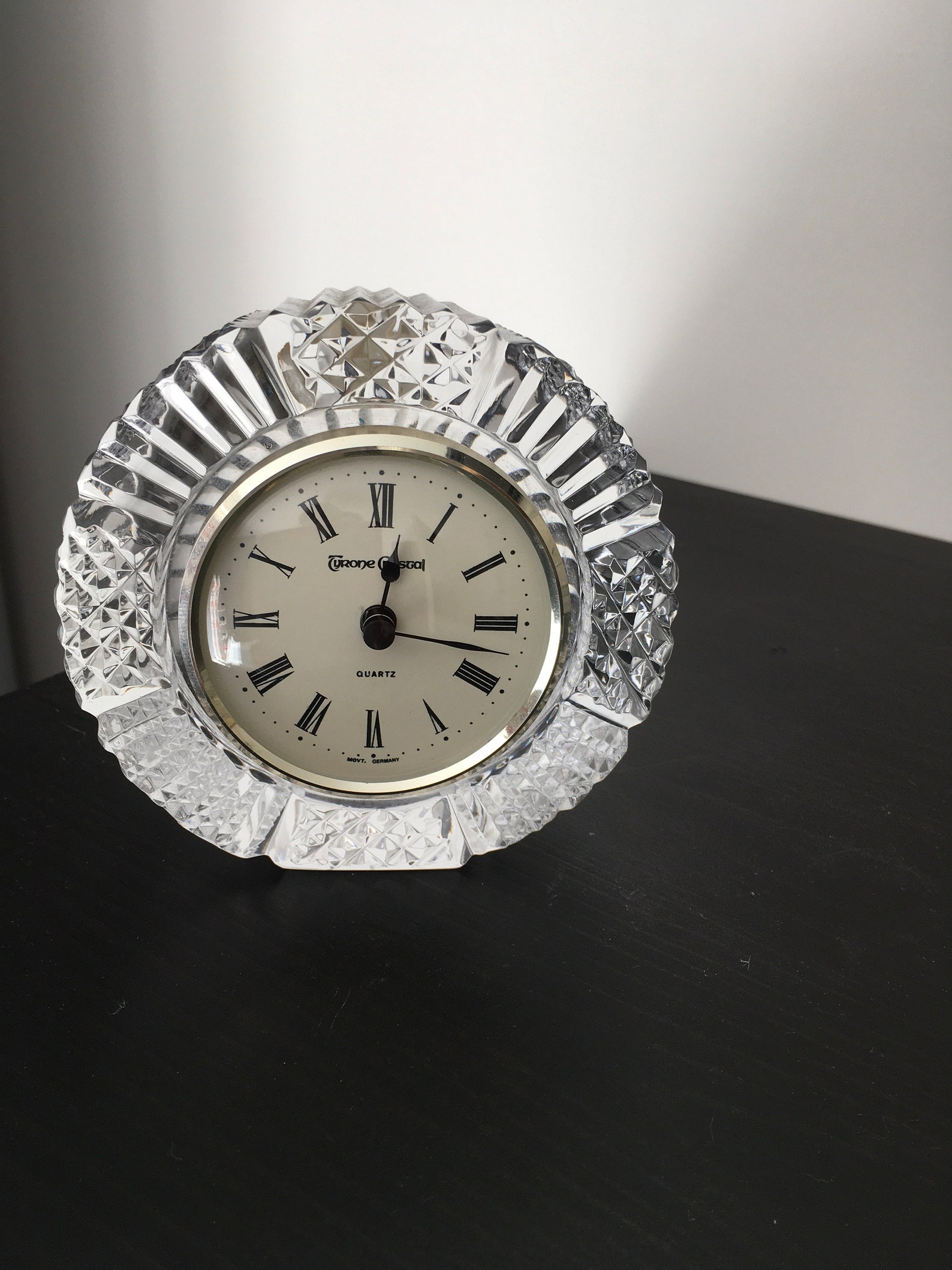 Tyrone Crystal Drumreagh Mantel Clock Etsy