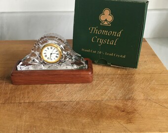 Tyrone Crystal Circular Clock – Collectable Curios