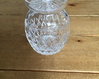 Tyrone Crystal Lidded Preserve Pot