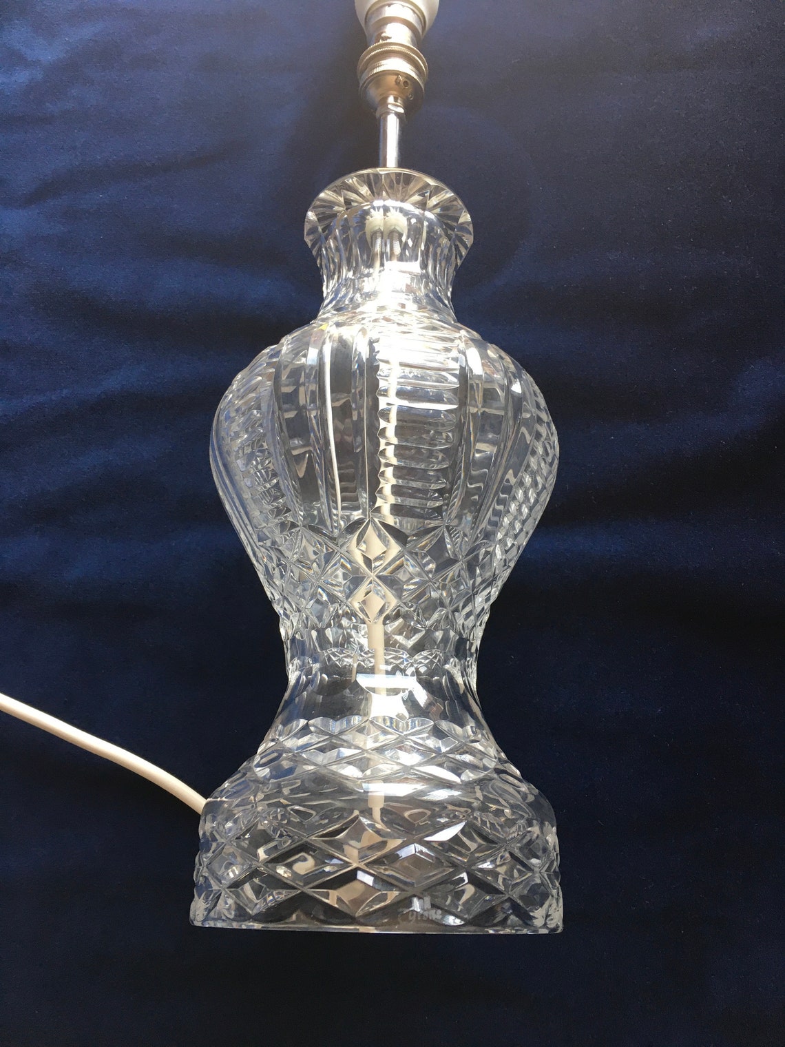 Tyrone Crystal Liffey Lamp Base Etsy