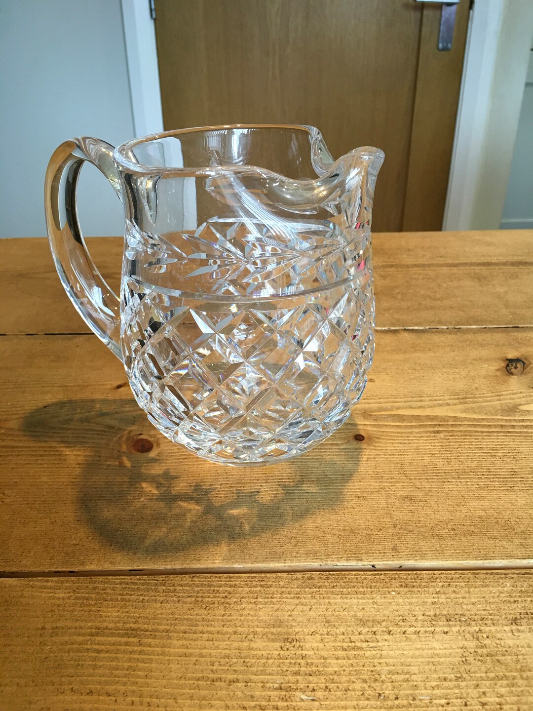 Waterford Crystal Jug in Glandore Pattern Etsy