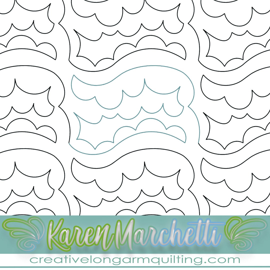 Chomp E2E Longarm Quilting Pattern, Digital Design (PDF) - Etsy