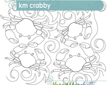 Crabby E2E Longarm Quilting Pattern (Digital Download)