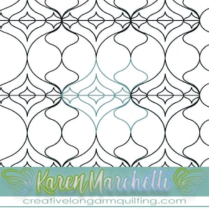 ogee 5 longarm quilting digital design pattern edge to edge e2e panto pantograph computerized continuous line all over machine quilt