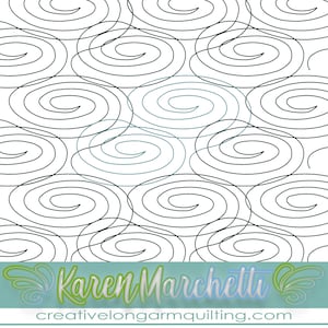 puddles longarm quilting digital design pattern edge to edge e2e panto pantograph computerized continuous line all over machine quilt rain