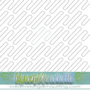 May include: Black and white geometric pattern with a repeating design of rounded rectangles. The pattern is on a white background.