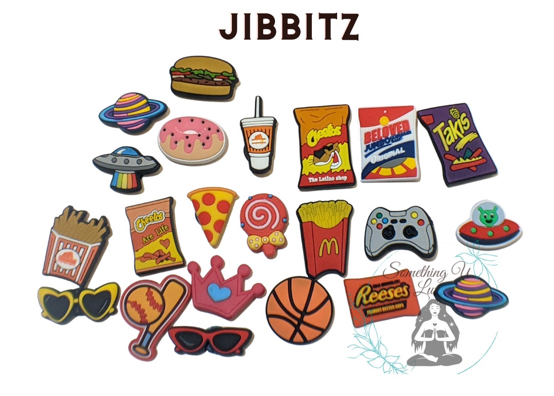 Jibbitz Croc Charms, Milkshake, Burgers, Fries ,takis, Cheetos