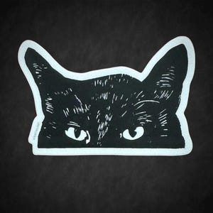 Black Cat Vinyl Sticker