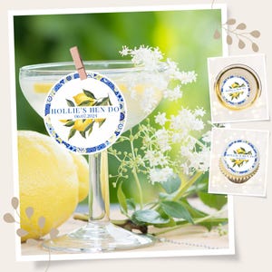 Cocktail Toppers and Cupcake Toppers edible wafer pre cut Mediterranean design