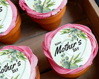 Edible Mother’s Day wafer cocktail | cupcake toppers | premium wafer