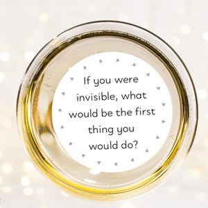 Conversation Starters Edible Cocktail Toppers: truth or dare, for events, weddings, work drinks, dinner parties