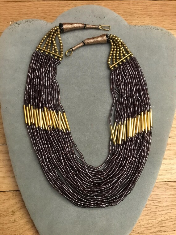 Seed bead multi strand Necklace View 4