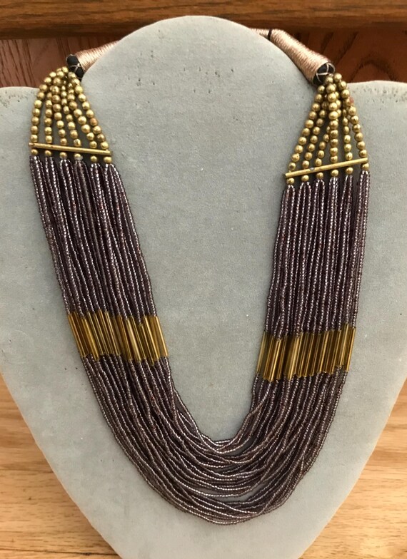 Seed bead multi strand Necklace View 3
